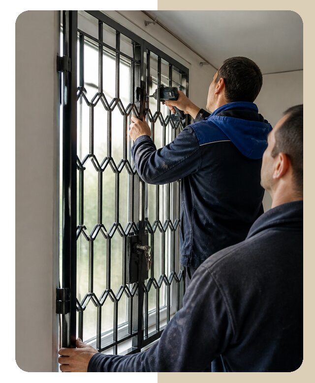 Установка распашных решеток в Белорецке цена от 6589 р. | ДвериЛегко-Блр